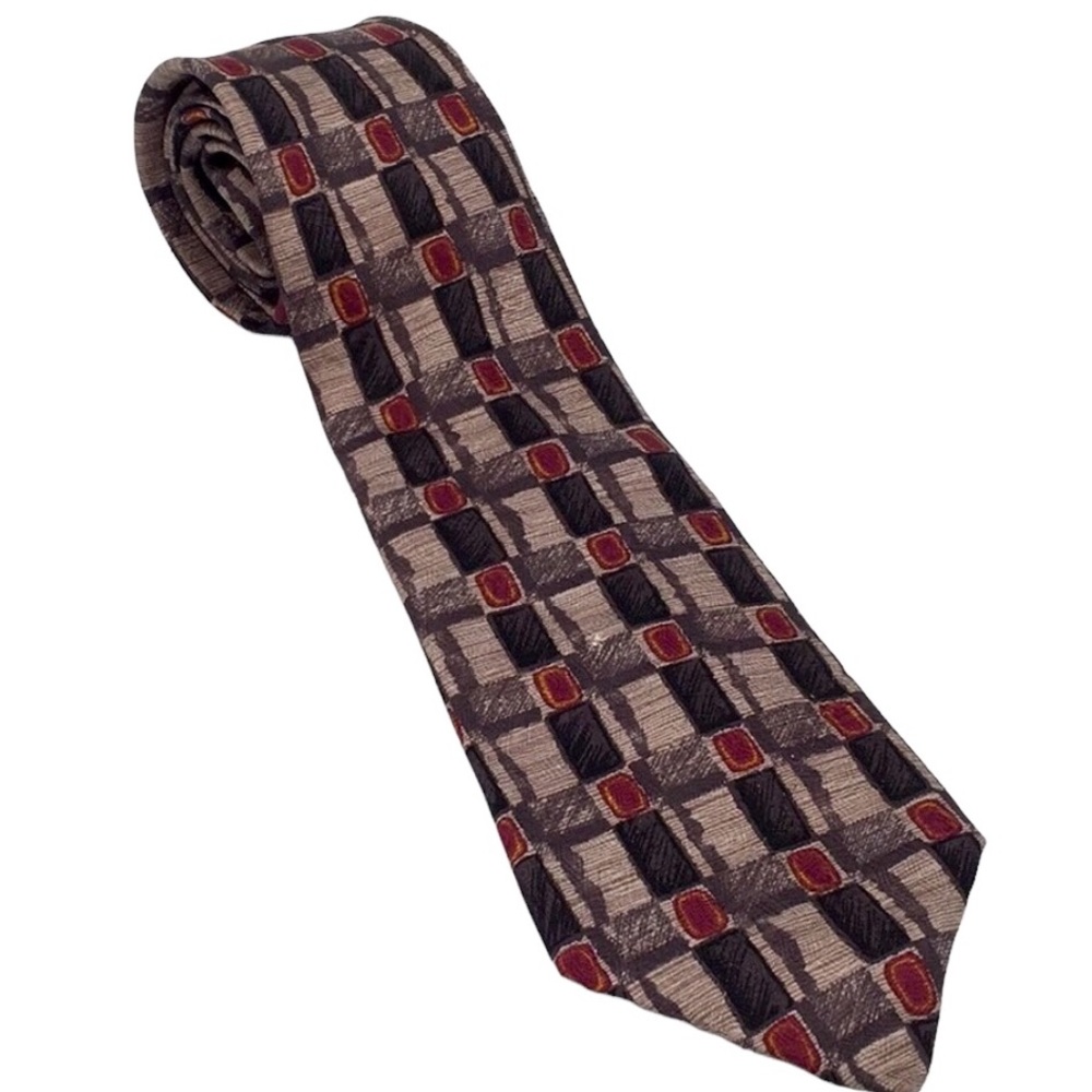 Mulberry 💯% Silk Men’s Black, Red, & Gray …